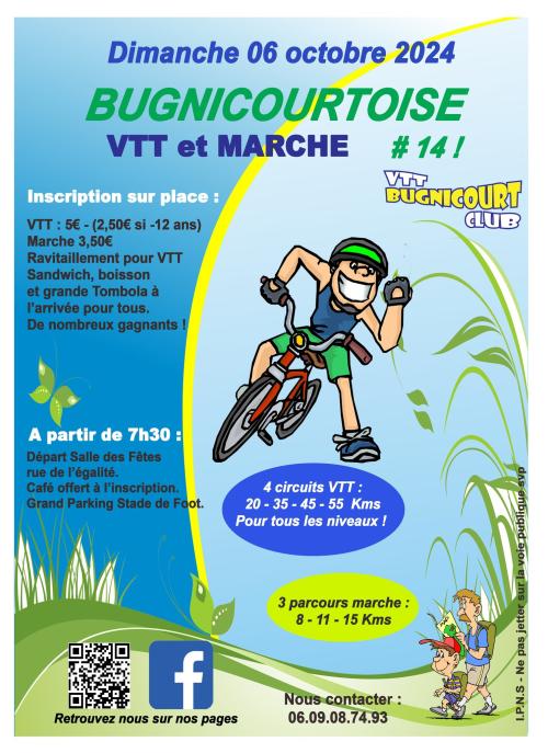 14ème Randonnée VTT et Marche Bugnicourtoise