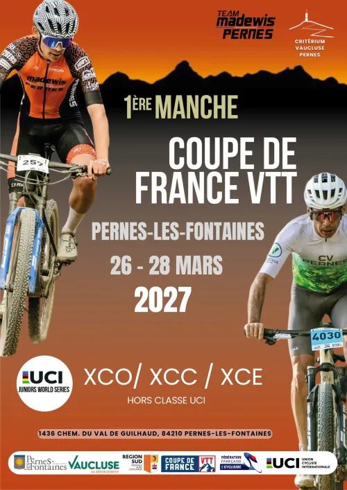 1ere Manche Coupe de France 2027 à Pernes-les-Fontaines