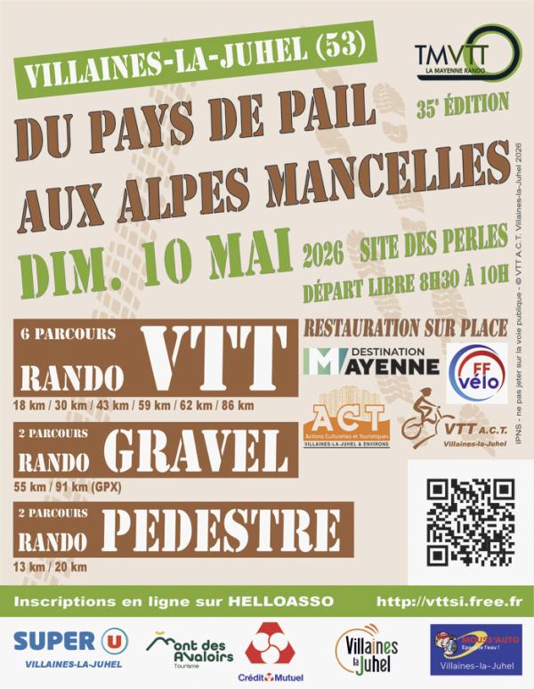 35e rando VTT du Pays de Pail aux Alpes Mancelles