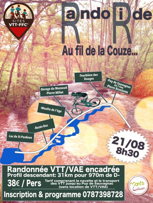 RANDO RIDE AU FIL DE LA COUZE