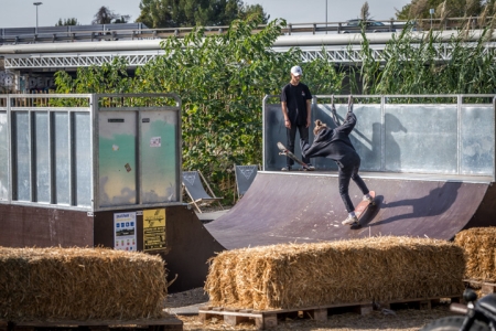 Pumptrack Montpellier, marché du Lez
