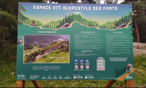 Espace ludique VTT slopestyle des Forts d’Aussois