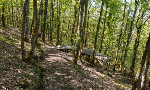 Stade XCO Autun départ pistes bleues et rouges