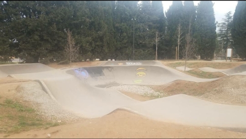 Pumptrack Montpellier, parc Montcalm 